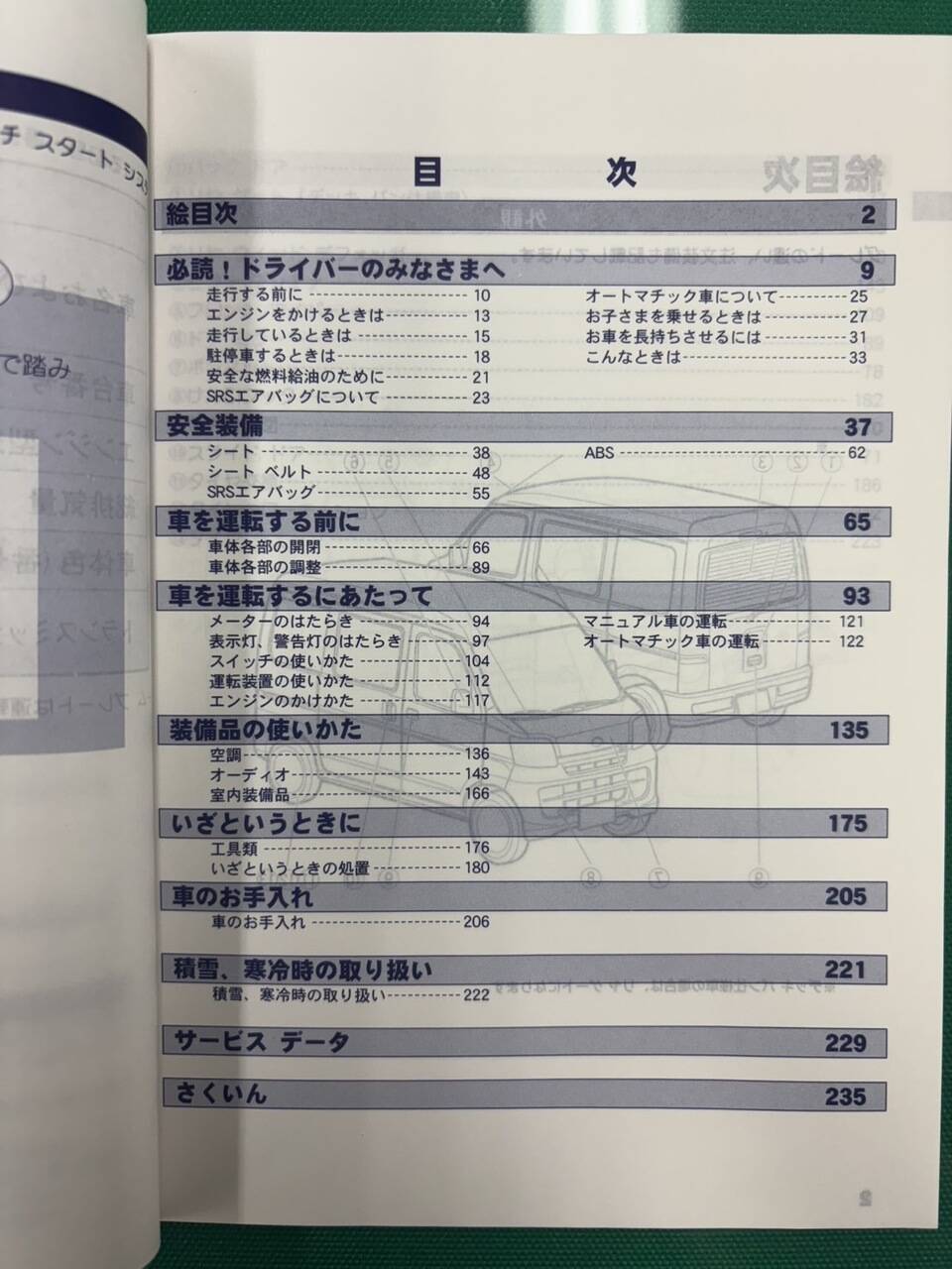 マニュアル　取扱説明書 　ダイハツ ハイゼット (中古)