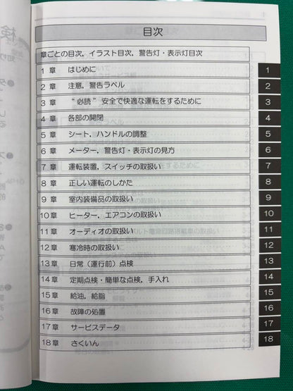 マニュアル　取扱説明書 　三菱ふそう キャンター (中古)