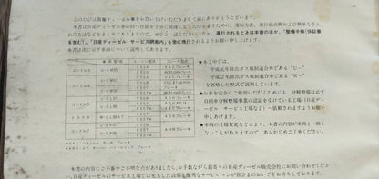 マニュアル　取扱説明書 　【日産】　【コンドル】 (中古)