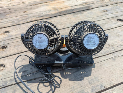 扇風機　シガーソケット式　24V 速度（中古）