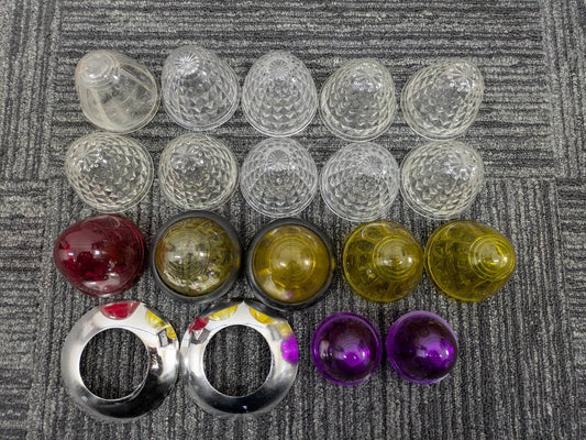 マーカーレンズ　マーカーライト　マーカーランプ　電球　17個セット＋メッキリング　まとめ売り（中古）