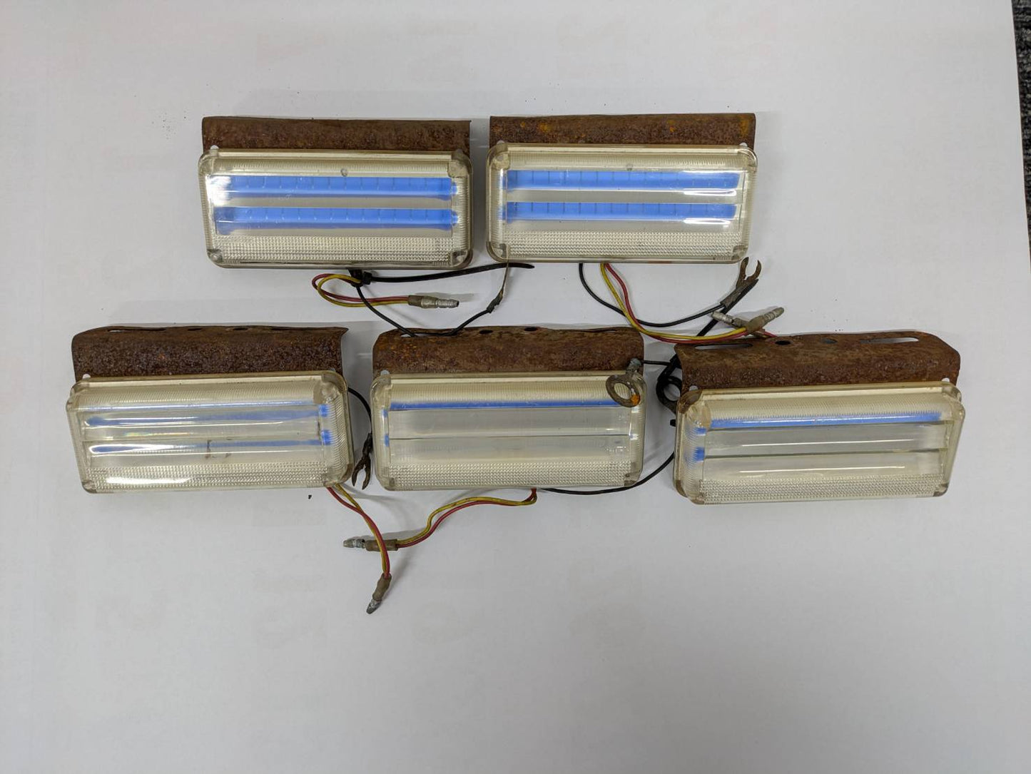 サイドマーカーランプ　マーカーライト　青ブルー　5点セット（中古）