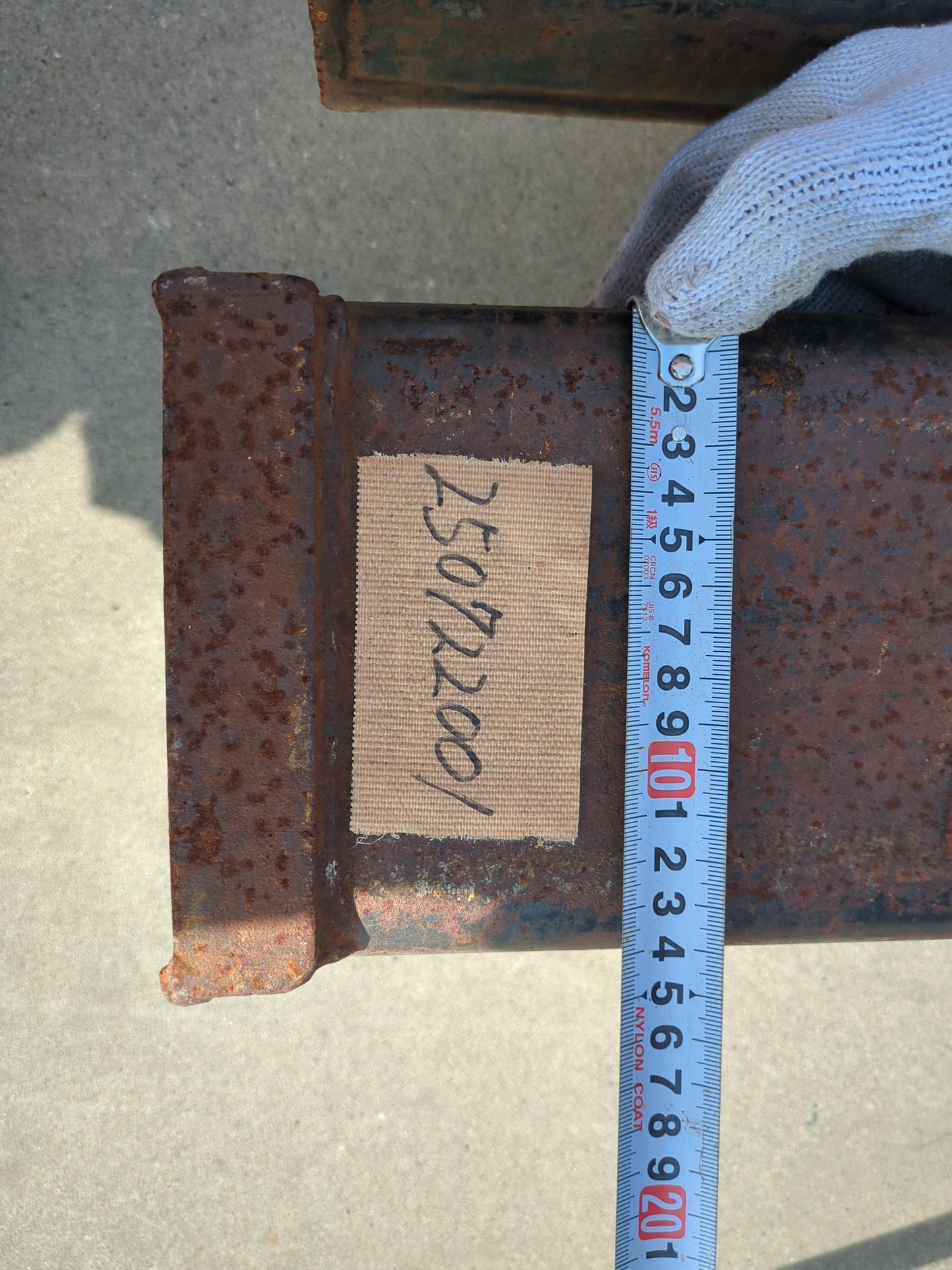 サヤ　フォークリフトFG14-14で使用　全長：約286cm　2本セット （中古）