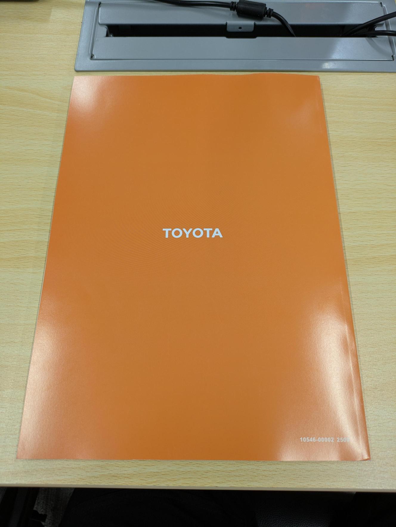 取扱説明書　トヨタ　L&F　GENEOフォークリフト　発行日：2000年9月　（中古）