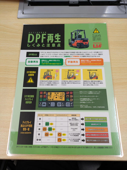 取扱説明書　トヨタ　L&F　GENEOフォークリフト　発行日：2000年9月　（中古）