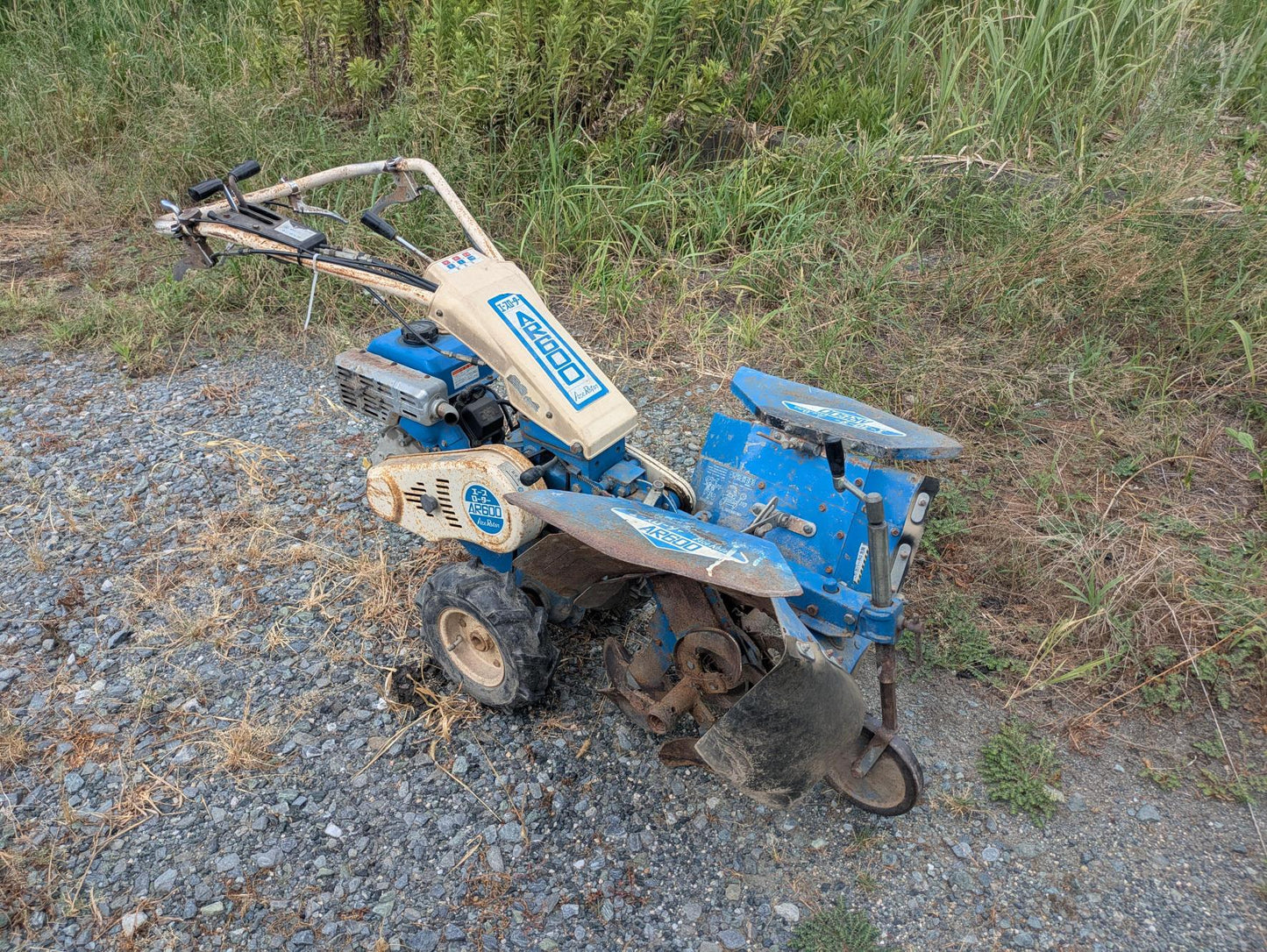 耕運機　エースローターAR600 KawasakiFE170 6.0 馬力 ガソリン【動作確認済み】（中古）