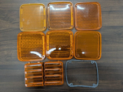 ウインカーレンズ　マーカーレンズ　アンバー橙　9点セット【まとめ売り】（中古）