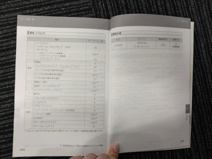 取扱説明書　トヨタ　ヴィッツ　DBA-KSP90　発行日：2011年10日　（中古）