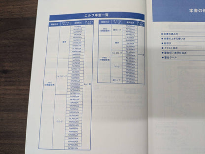 取扱説明書　いすゞ　エルフ　発行日：2011年2月（中古）