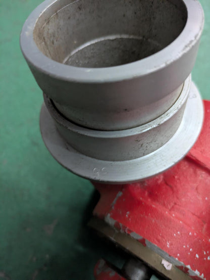 Branch Pipe for Firefighting, Double-Outlet Branch Pipe, Mediating Branch Pipe, Machino Coupling for Fire Hose, with Valve (Used)