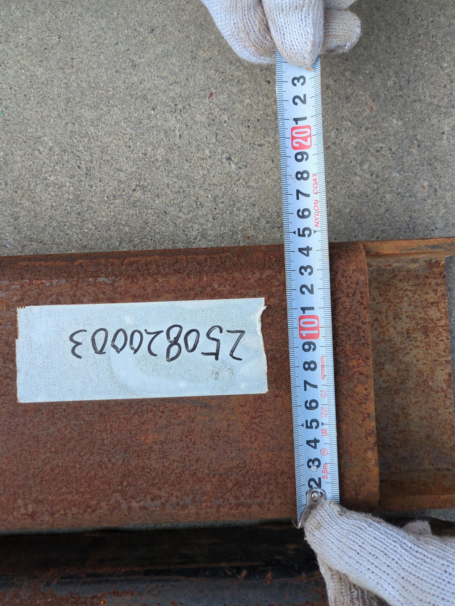 サヤ　フォークリフト用　2トンで使用　全長：190約cm　2本セット （中古）