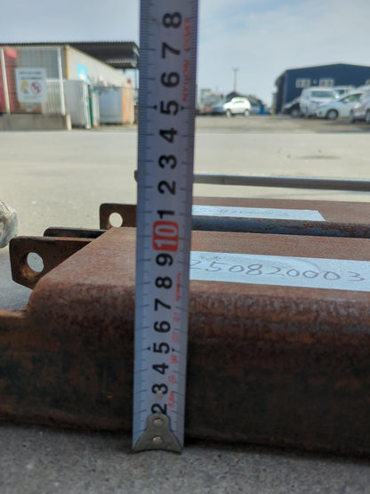 サヤ　フォークリフト用　2トンで使用　全長：190約cm　2本セット （中古）