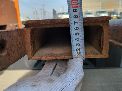 サヤ　フォークリフトFG14-14で使用　全長：約286cm　2本セット （中古）