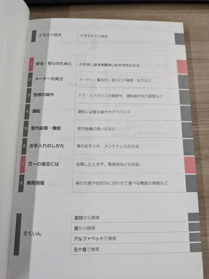 取扱説明書　トヨタ　カローラ　アクシオ　発行日：2016年5月　（中古）