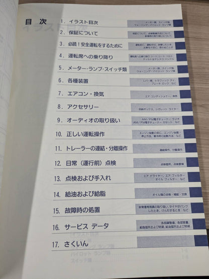 取扱説明書　日産ディーゼル　コンドル　シリーズA980　発行日：2006年4月　（中古）