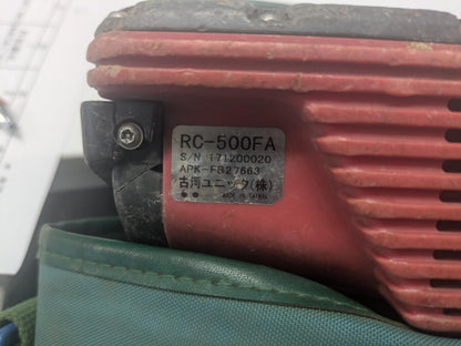 ラジコン　送受信機　古河ユニック　RCS-500FA　収納バッグ付【通電確認済み】（中古）