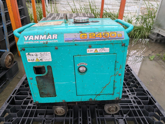 発電機　ヤンマー　G2400Sー6E　ガソリン 2.4kVA 100V （中古）
