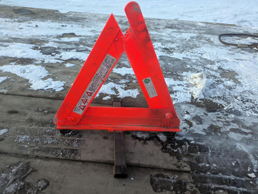 三角停止表示板　ニューレイトン　EM-351　エマーソン　折りたたみ式　【国家公安委員会認定】（中古）