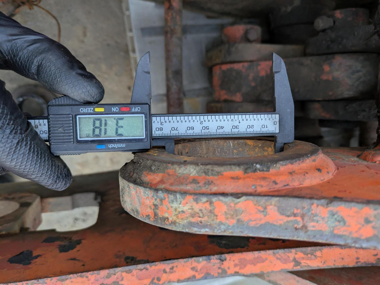 フォークグラップル　フォーク　ハサミ 　ピン径:32.9mm アーム幅:330mm（中古）