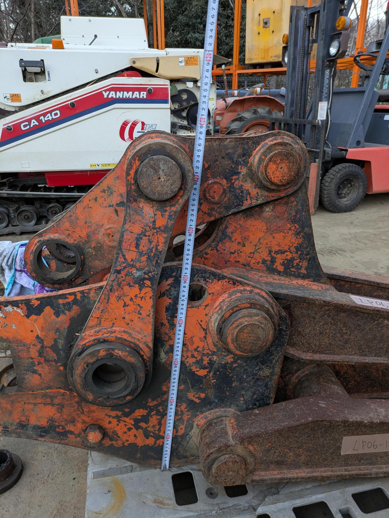 フォークグラップル　フォーク　ハサミ 　ピン径:32.9mm アーム幅:330mm（中古）