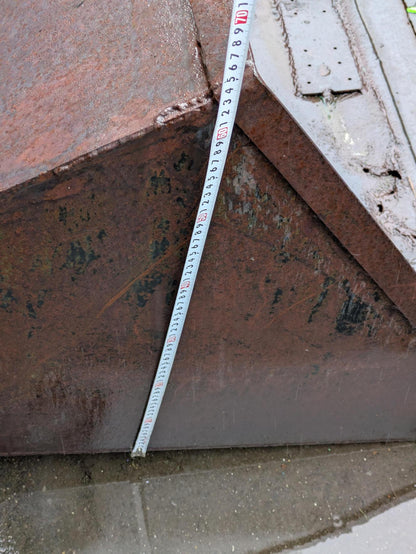 バケット　フォークリフト用　除雪 　幅：約1700mm　高さ：約55cm（中古）