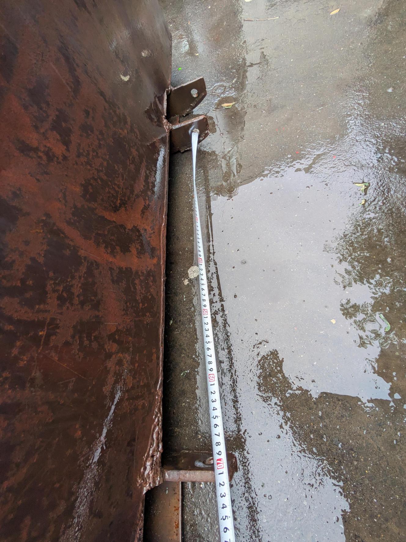 バケット　フォークリフト用　除雪 　幅：約1700mm　高さ：約55cm（中古）