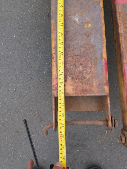 サヤ　フォークリフト用　【2本】全体長さ：約1400mm　幅：140mm（中古）