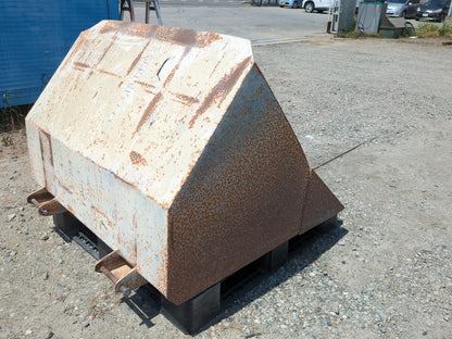 バケット　フォークリフト用バケット　サイズ：約 123cm x 112cm x 86cm 【幅ⅹ奥行ⅹ高さ】（中古）