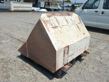 バケット　フォークリフト用バケット　サイズ：約 123cm x 112cm x 86cm 【幅ⅹ奥行ⅹ高さ】（中古）