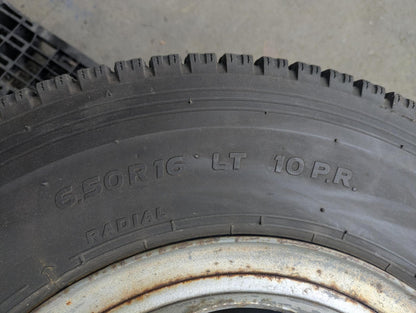タイヤ　スタッドレスタイヤ　6本　TOYOTIRES　6.50R16/LT 10 P.R　DELVEX（中古）
