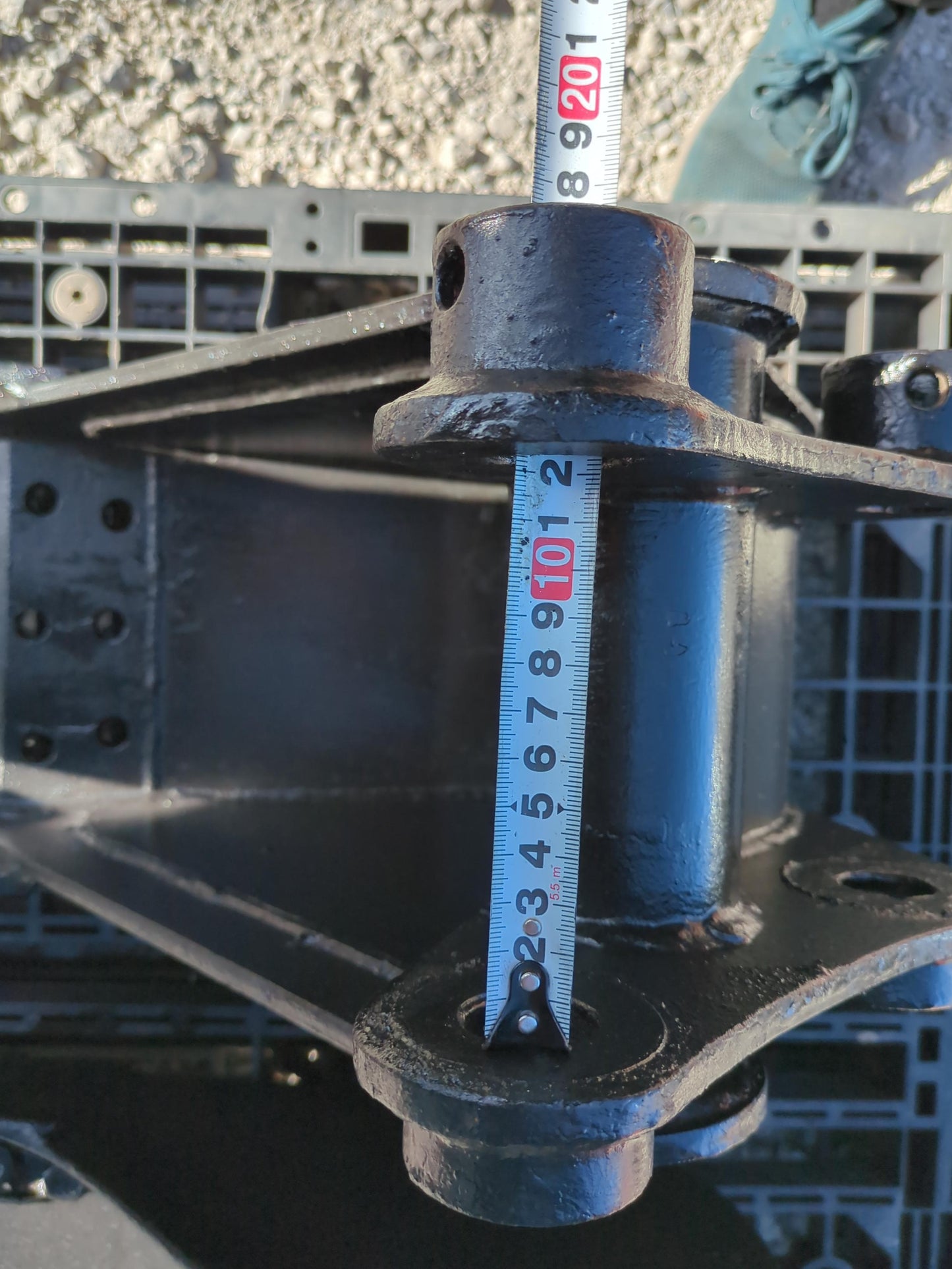 バケット　ユンボPC01-1で使用　アーム幅：120mm　ピン径：30mm　幅：27cm（中古）