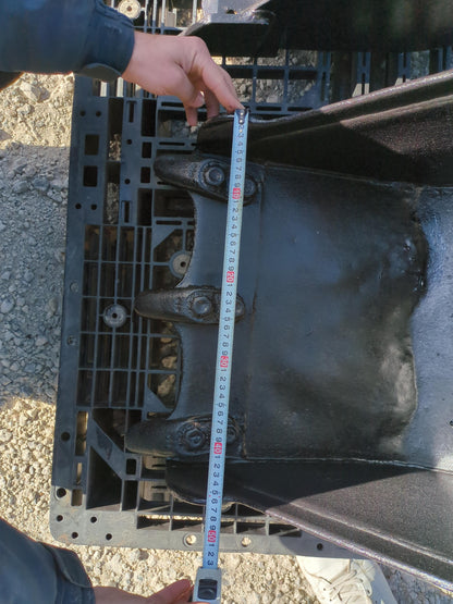 バケット　ユンボPC01-1で使用　アーム幅：120mm　ピン径：30m　幅：46cm（中古）