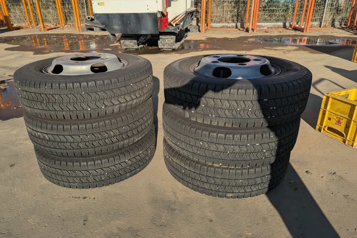 タイヤ　2023年　スタッドレスタイヤ　6本　BRIDGESTONE　195/75R15 109/107N LT　W989（中古）