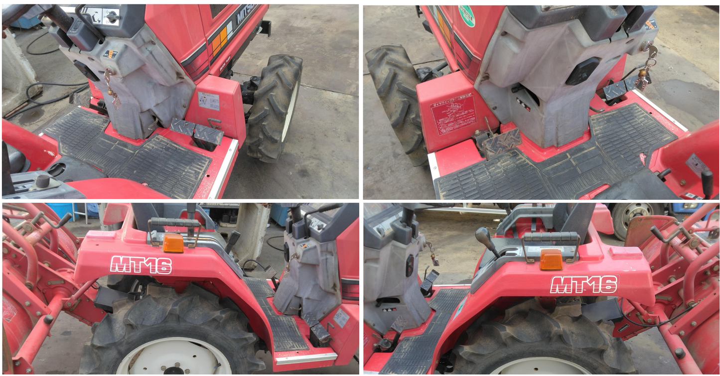 三菱　トラクター　MT16D　Mitsubishi　ロータリー　P1203s【動作確認済】　（中古）
