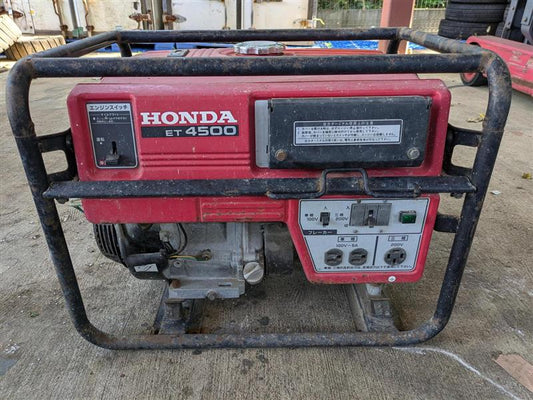 発電機     ホンダ　ET4500   動作確認：不動　　燃料：ガソリン    　（中古）