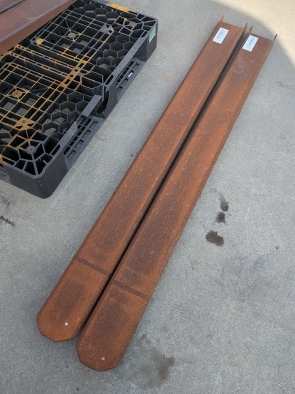 サヤ　フォークリフト用　2トンで使用　全長：190約cm　2本セット （中古）