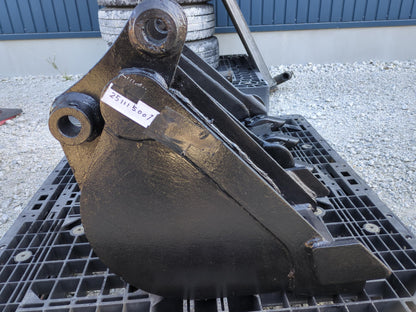 バケット　ユンボPC01-1で使用　アーム幅：120mm　ピン径：30mm　幅：27cm（中古）