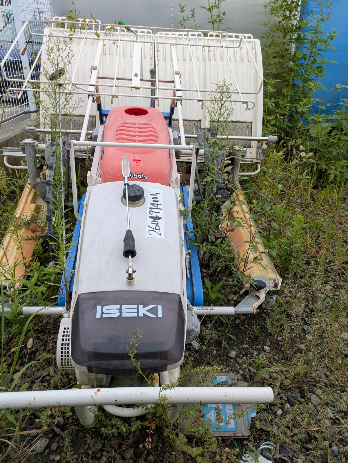 田植え機 土付苗用 イセキPS40 歩行4条植え不動 部品取り（中古）
