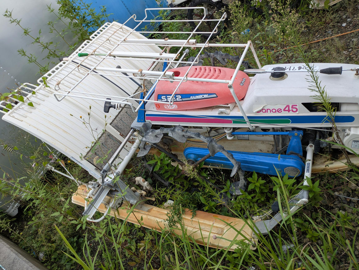 田植え機 土付苗用 イセキPS40 歩行4条植え不動 部品取り（中古）