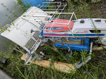 田植え機 土付苗用 イセキPS40 歩行4条植え不動 部品取り（中古）