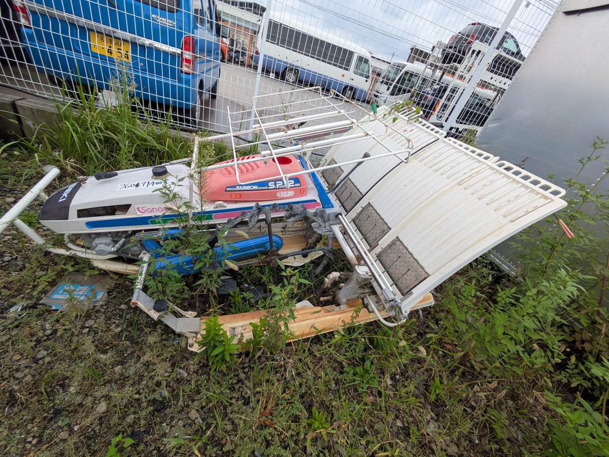 田植え機 土付苗用 イセキPS40 歩行4条植え不動 部品取り（中古）