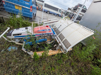 田植え機 土付苗用 イセキPS40 歩行4条植え不動 部品取り（中古）